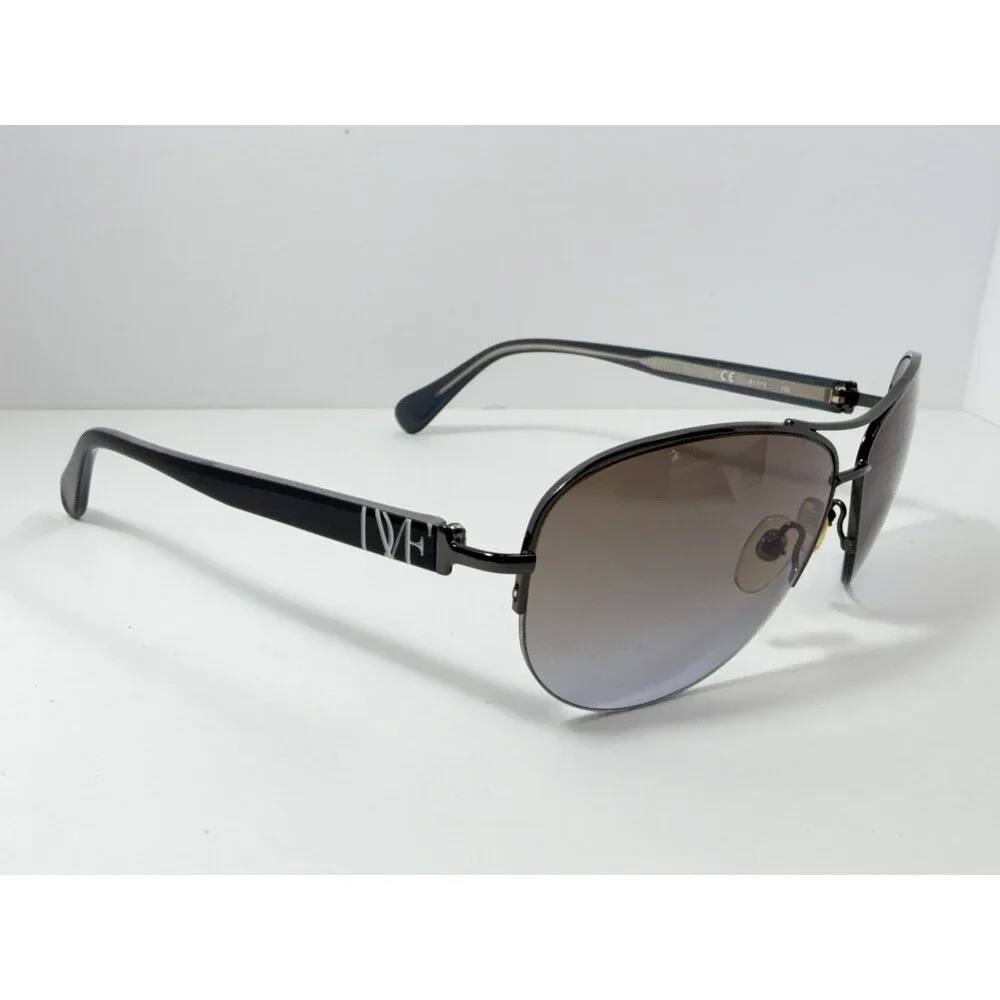 Diane von Furstenberg DVF598S Aviator Sunglasses Women's Brown Gradient Lens